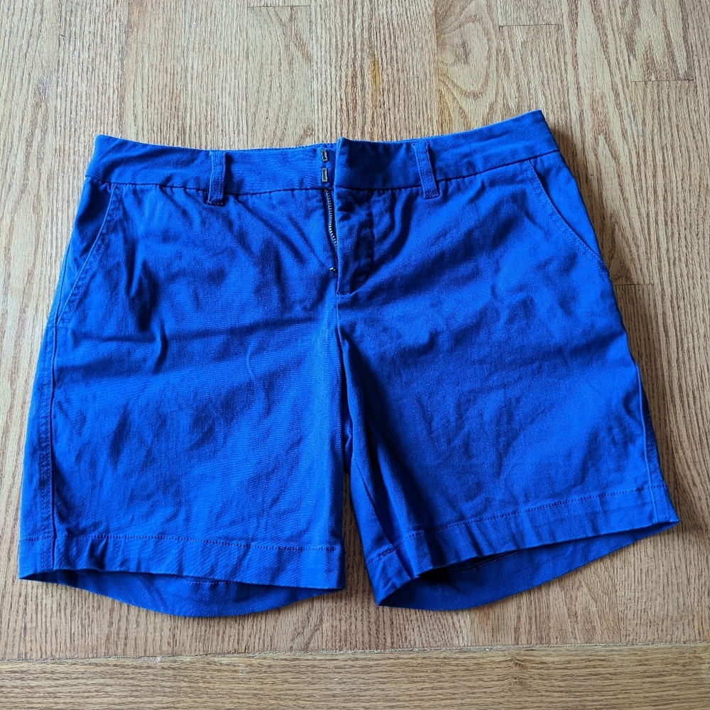 Bold blue shorts